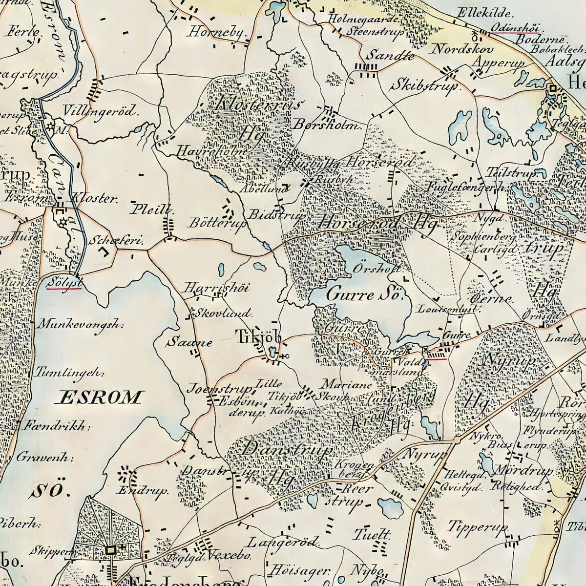 Det nordøstlige Sjælland 1845 - Gribskov & Helsingør – billede 4
