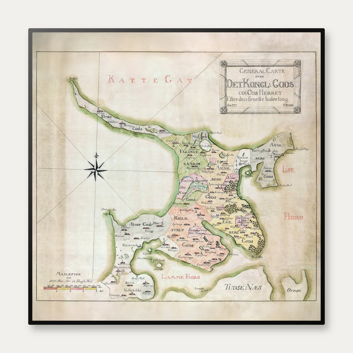 Odsherred 1777 - General Carte – billede 1