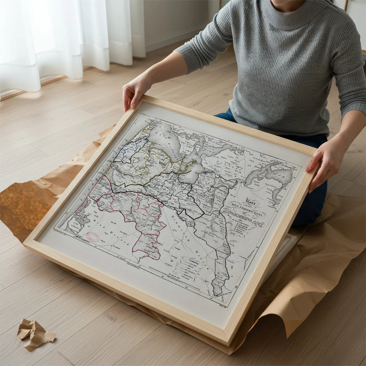 Ringkjøbing Amt 1827 - Kort – billede 2