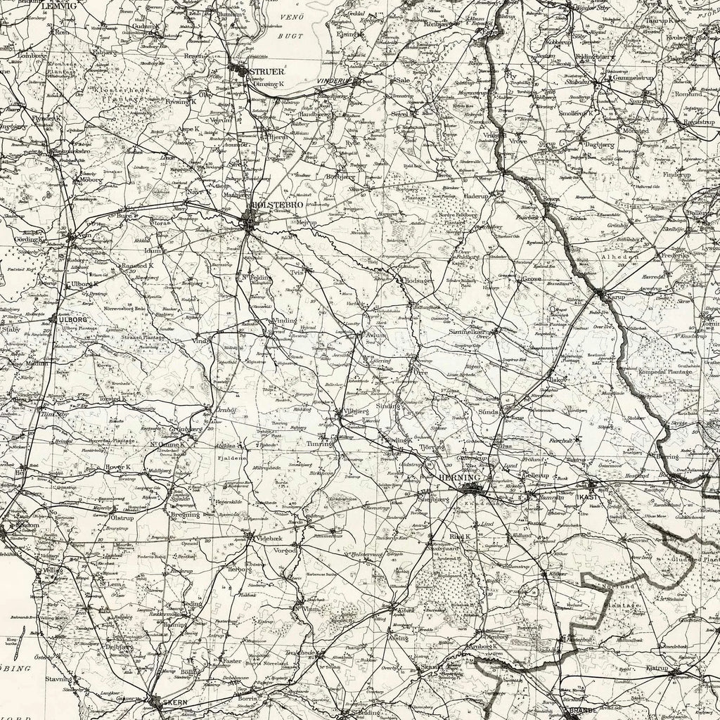 Ringkøbing Amt 1937 - Topografisk kort – billede 4