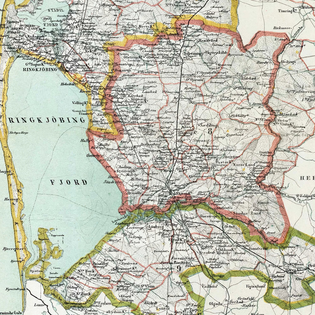 Ringkjøbing Amt 1873 - Den sydvestlige del – billede 4