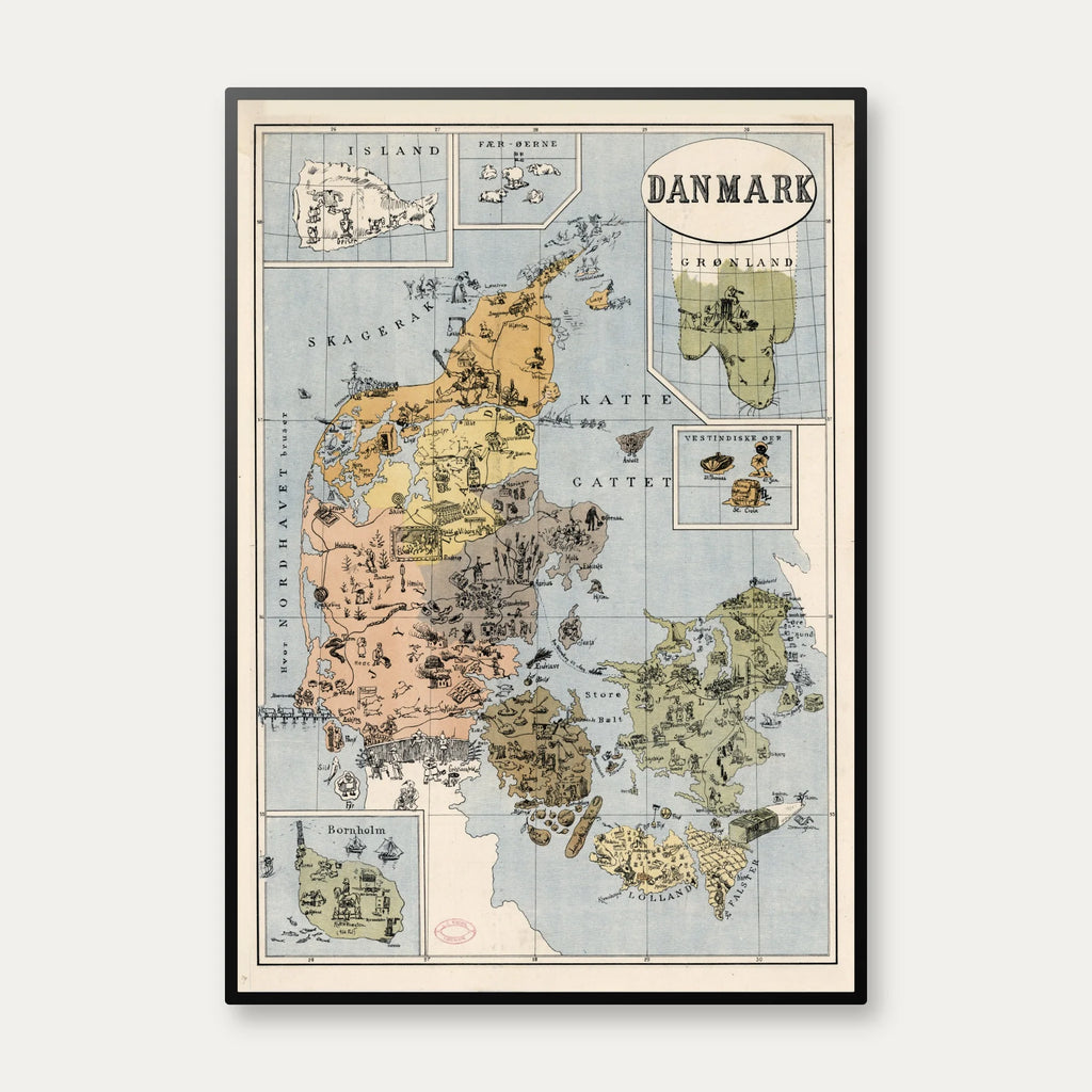 Danmark med Kolonier 1884 – billede 1