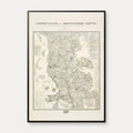 Sønderjylland & Slesvig 1836 - Litografisk kort – billede 1