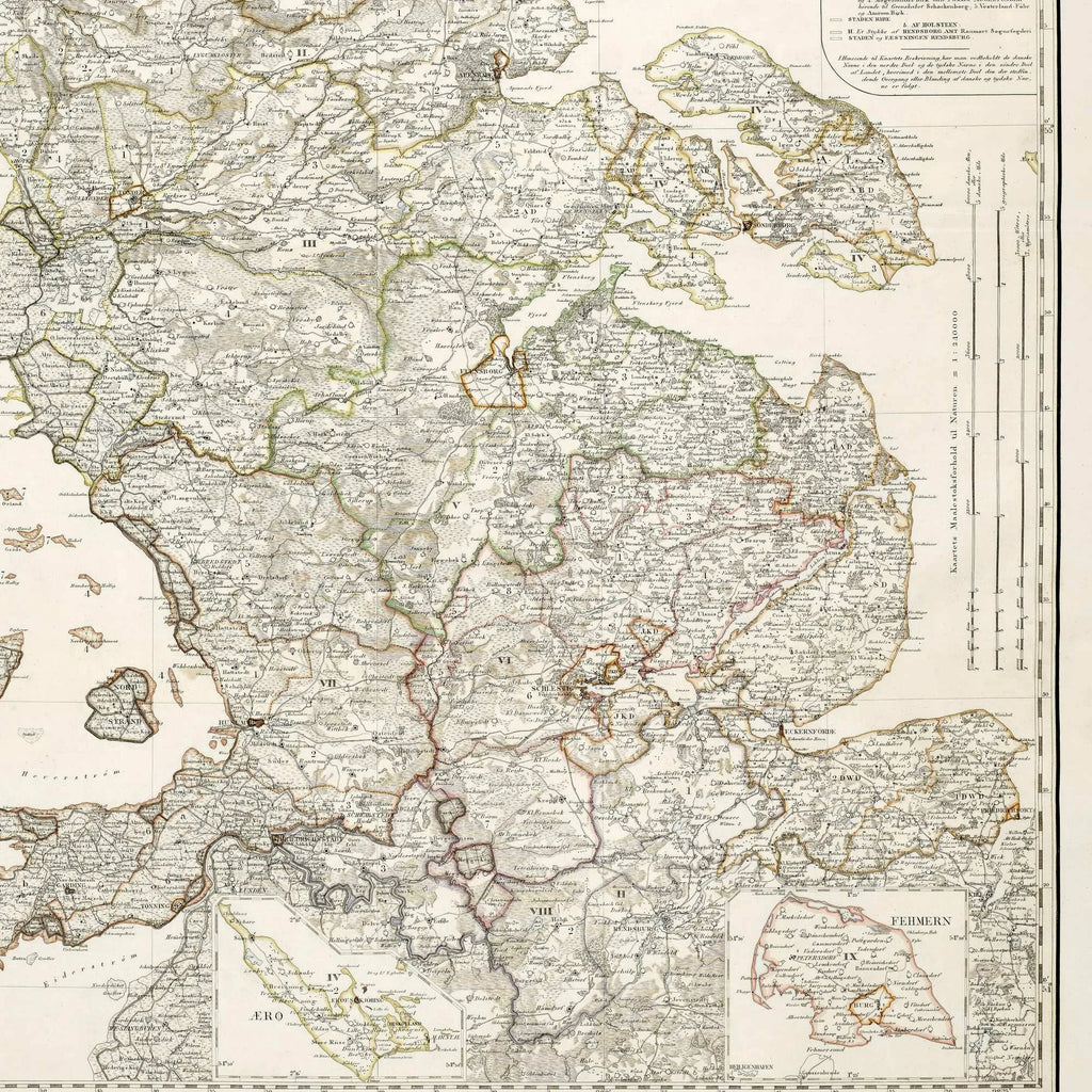 Sønderjylland & Slesvig 1836 - Litografisk kort – billede 4