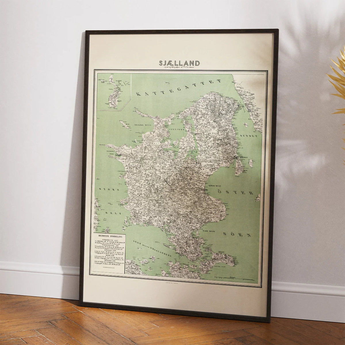 Sjælland 1881 - Administrativt Kort – billede 2