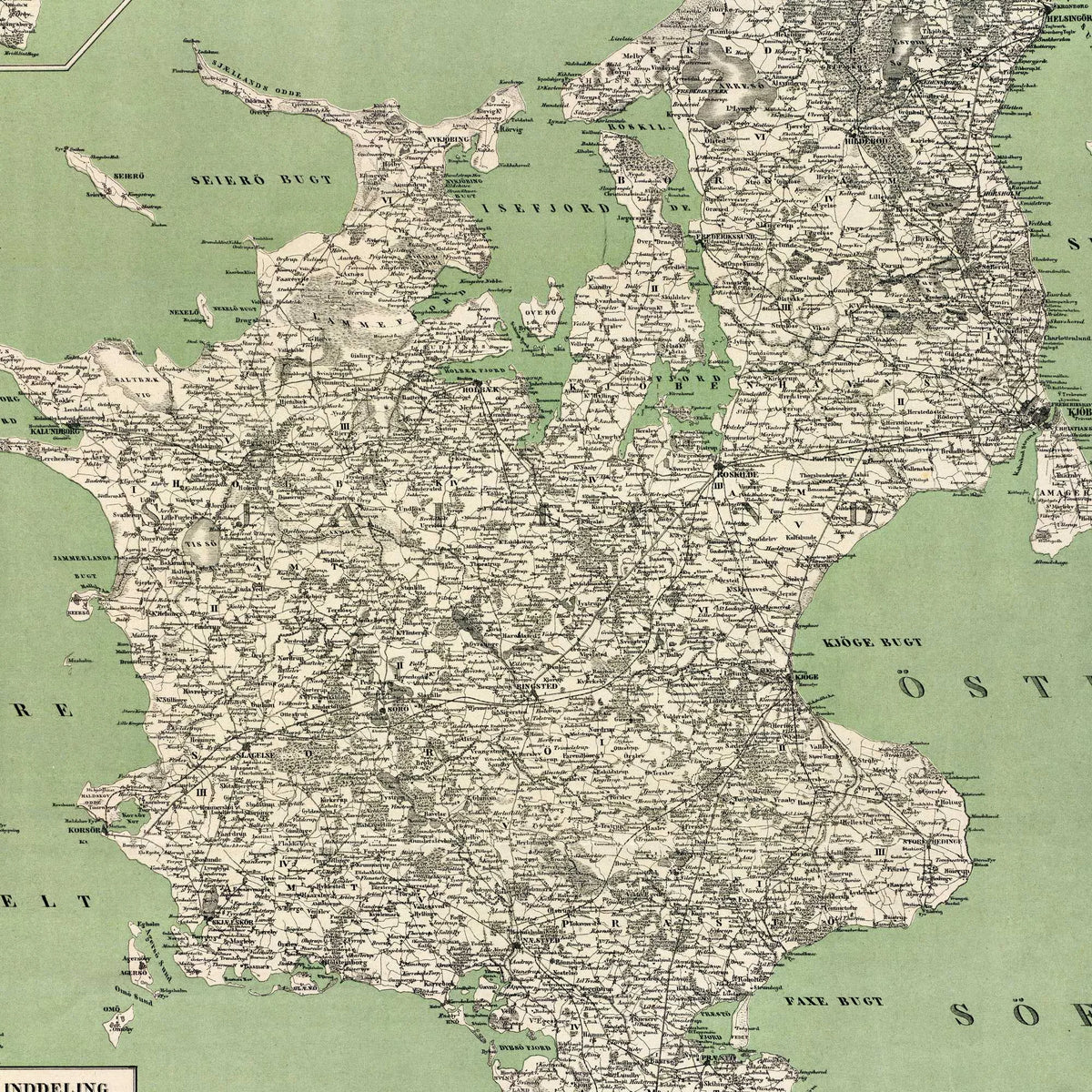 Sjælland 1881 - Administrativt Kort – billede 4