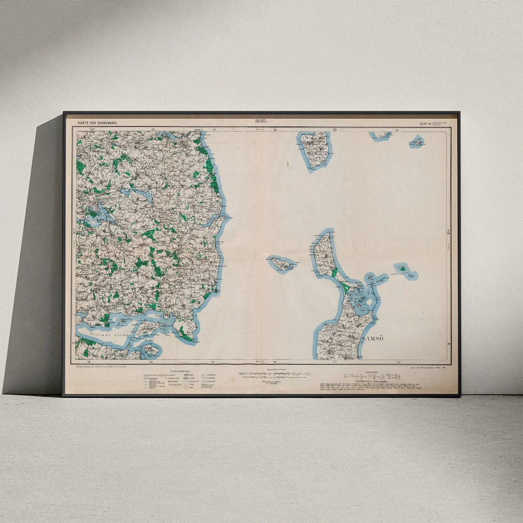 Skanderborg og Samsø 1916 - Tysk militærkort – billede 3