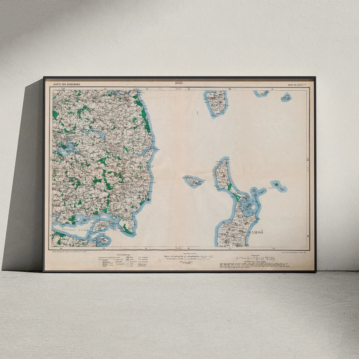 Skanderborg og Samsø 1916 - Tysk militærkort – billede 3