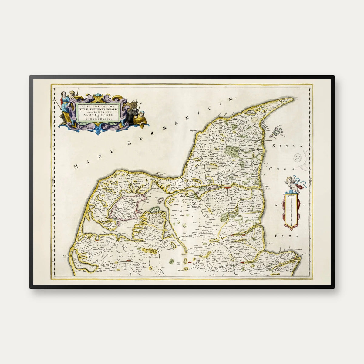 Nordjylland 1662 - Historisk kort – billede 1