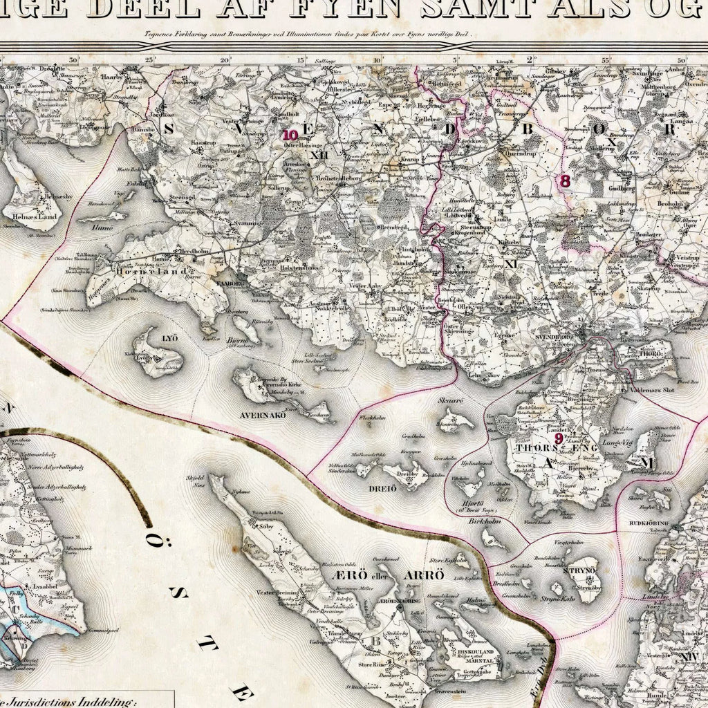 Den sydlige del af Fyn 1840 - Tåsinge, Langeland, Ærø & Als – billede 4