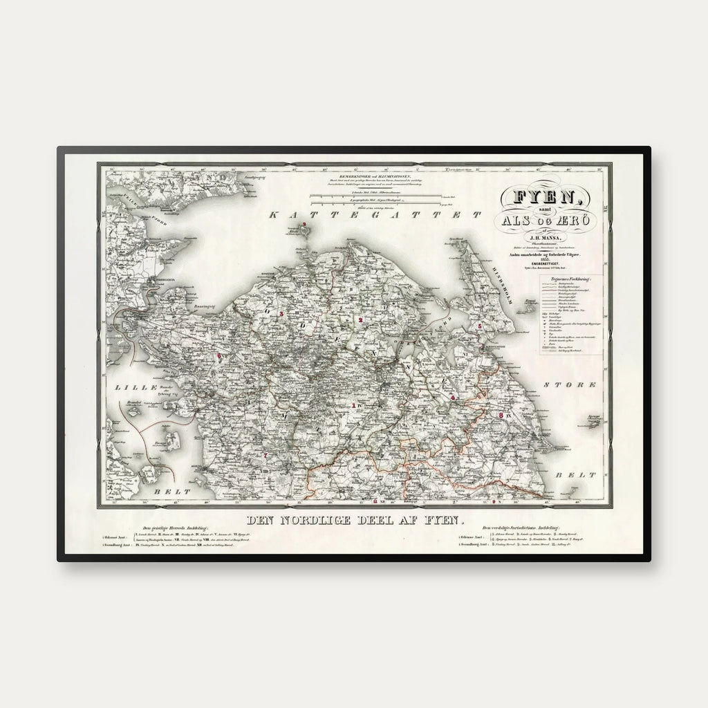 Nordfyn 1853 - Æbelø, Årø, Bågø, Romå – billede 1