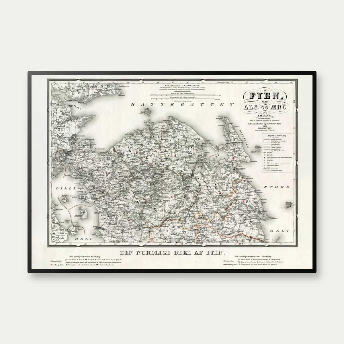 Nordfyn 1853 - Æbelø, Årø, Bågø, Romå – billede 1