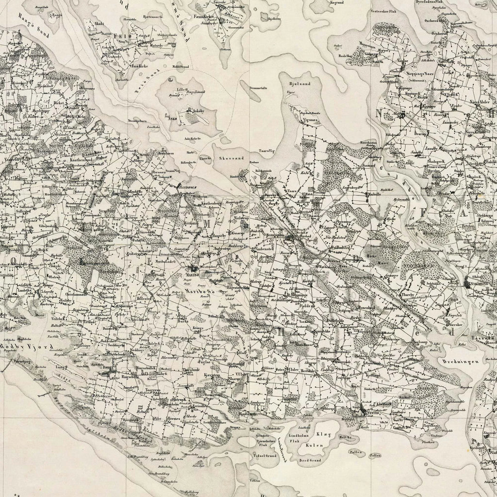 Lolland og Falster 1866 - Bull og Both Kort – billede 4
