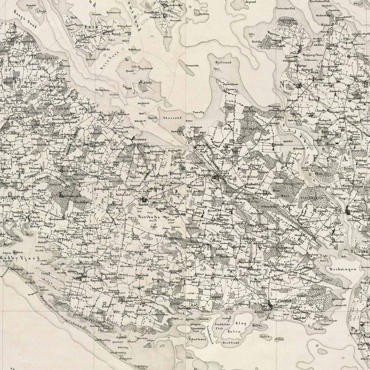 Lolland og Falster 1866 - Bull og Both Kort – billede 4