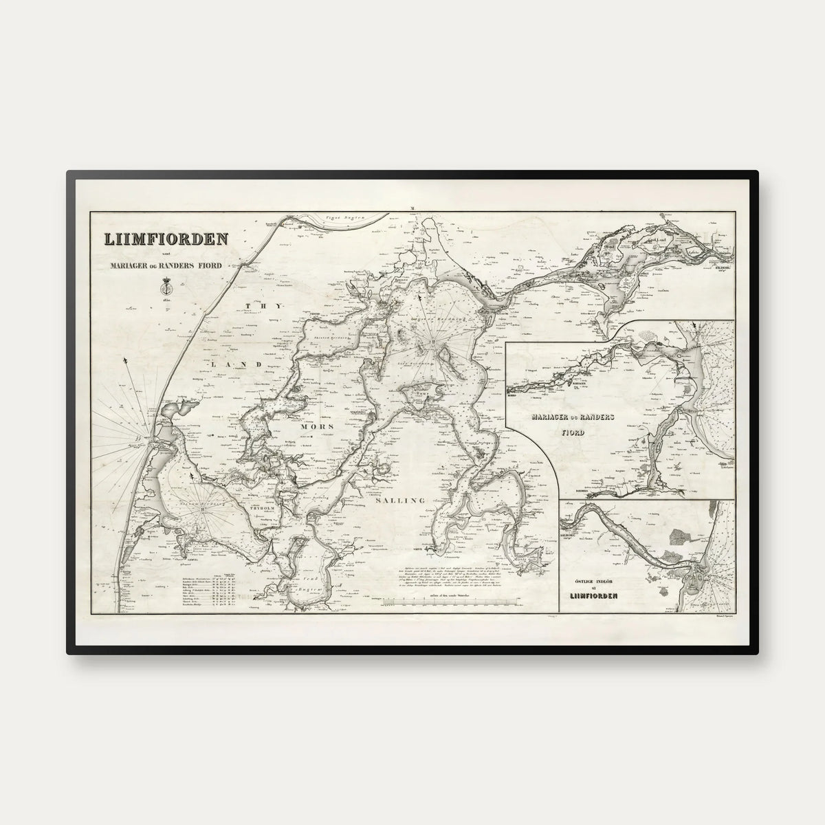 Limfjorden 1850 - Mariager og Randers Fjorde – billede 1