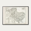 Randers Amt 1829 - Administrativt amtsskelkort – billede 1