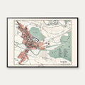 Kolding By 1879 - Topografisk kort – billede 1