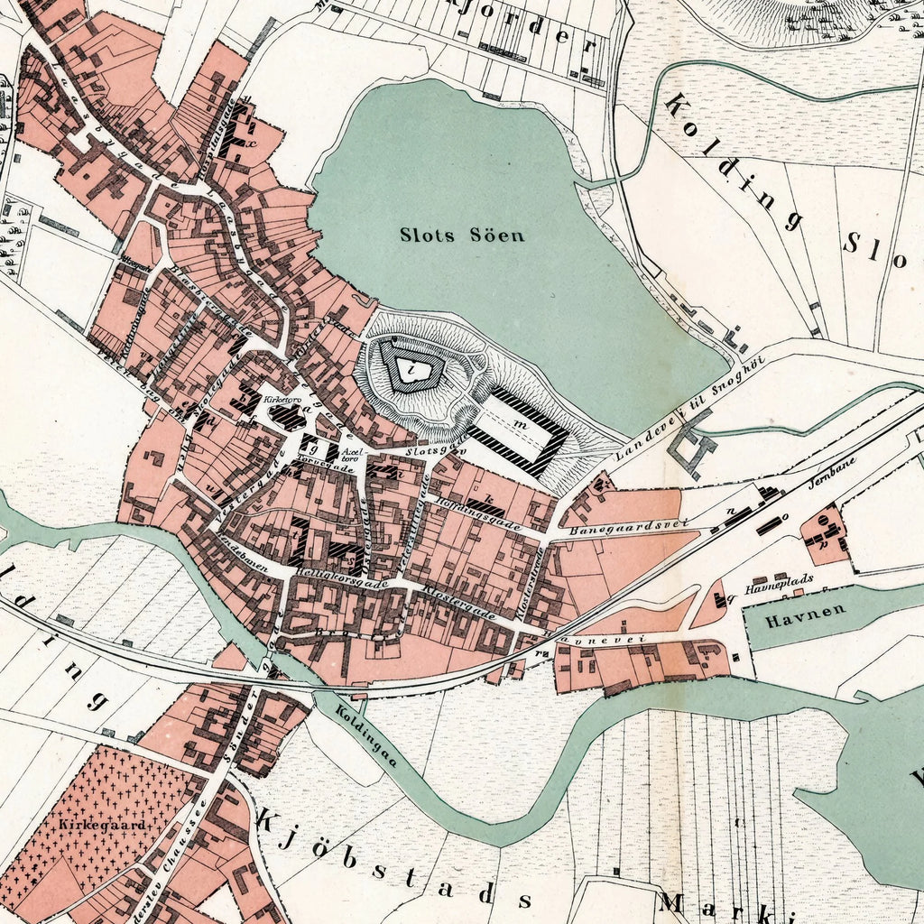 Kolding By 1879 - Topografisk kort – billede 4