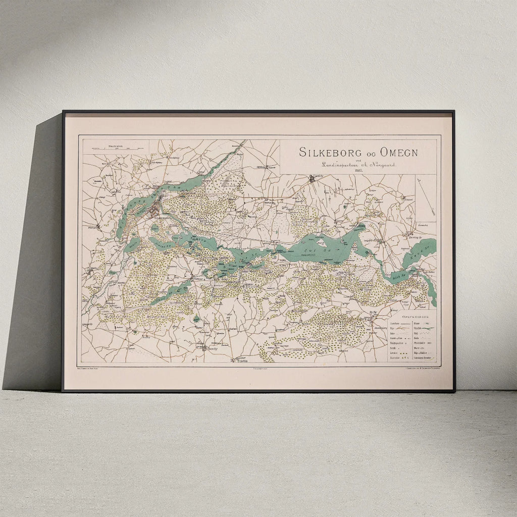Silkeborg og omegn 1883 - Topografisk kort – billede 3