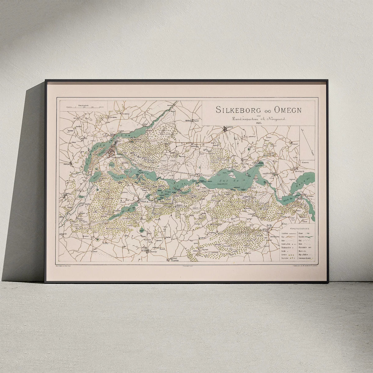 Silkeborg og omegn 1883 - Topografisk kort – billede 3