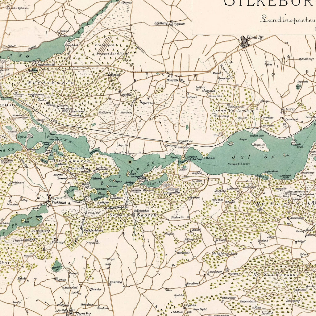 Silkeborg og omegn 1883 - Topografisk kort – billede 4