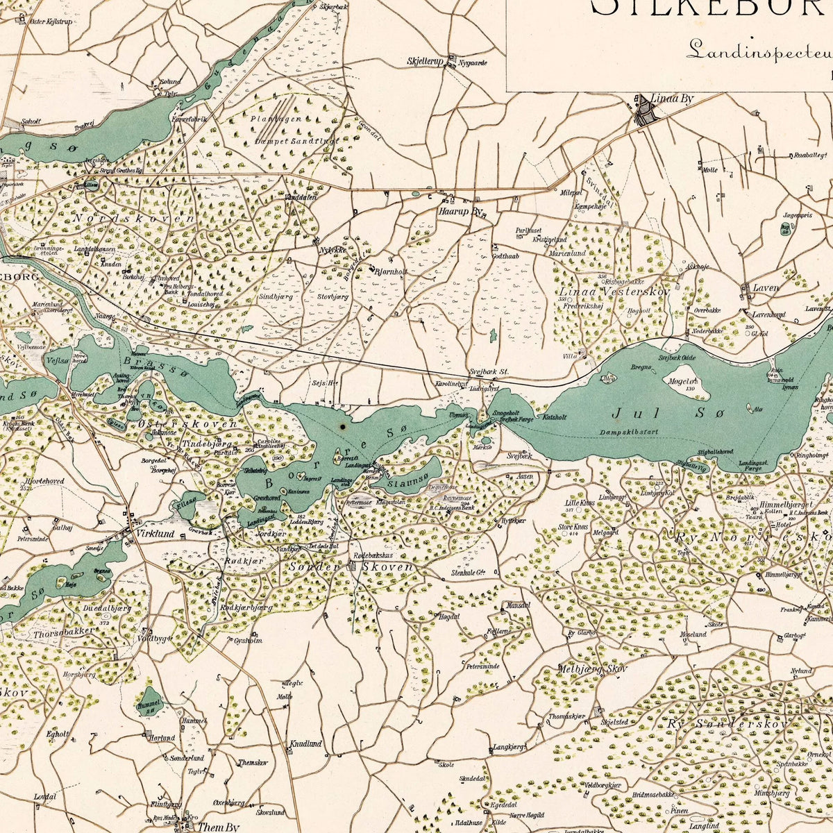 Silkeborg og omegn 1883 - Topografisk kort – billede 4