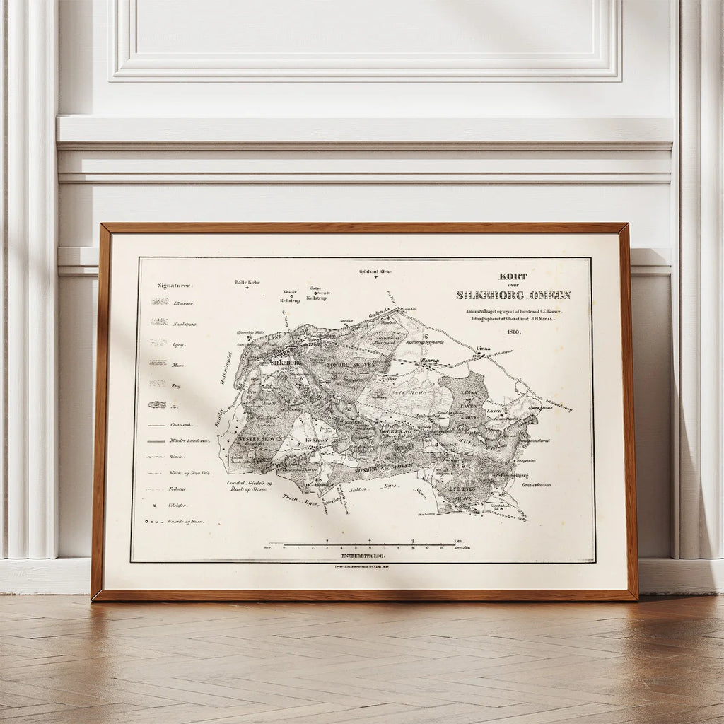 Silkeborg & Omegn 1860 - Klassisk topografisk bykort – billede 2