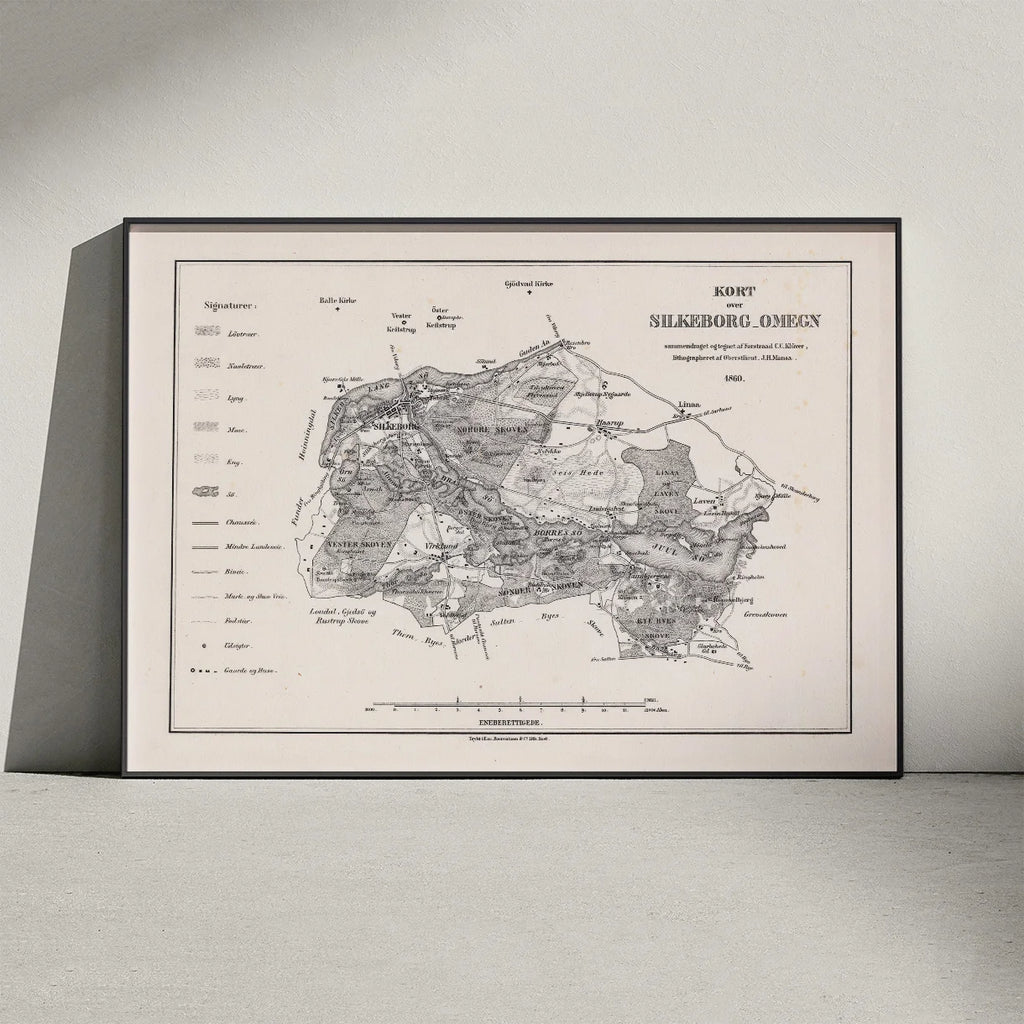 Silkeborg & Omegn 1860 - Klassisk topografisk bykort – billede 3