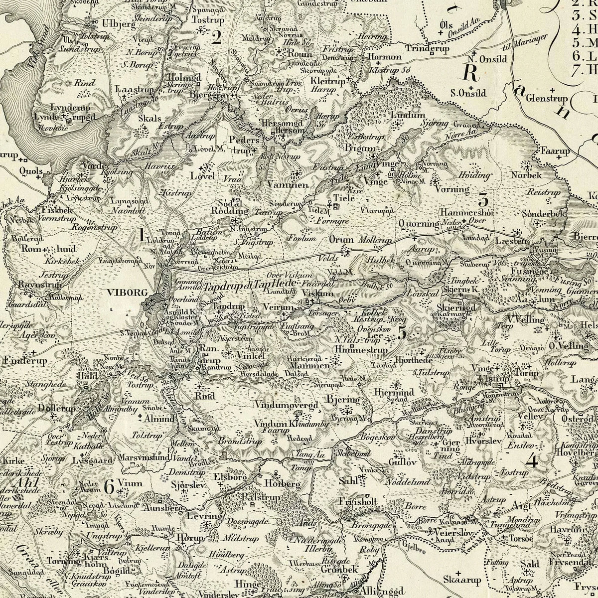 Østlige Viborg Amt 1825 - Th. Gliemann – billede 4