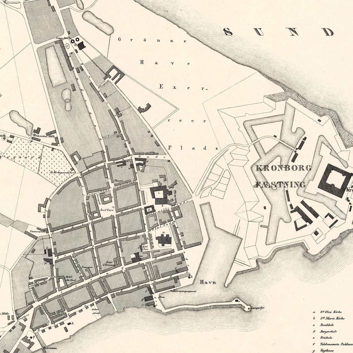 Helsingør By 1859 - J. P. Trap – billede 4