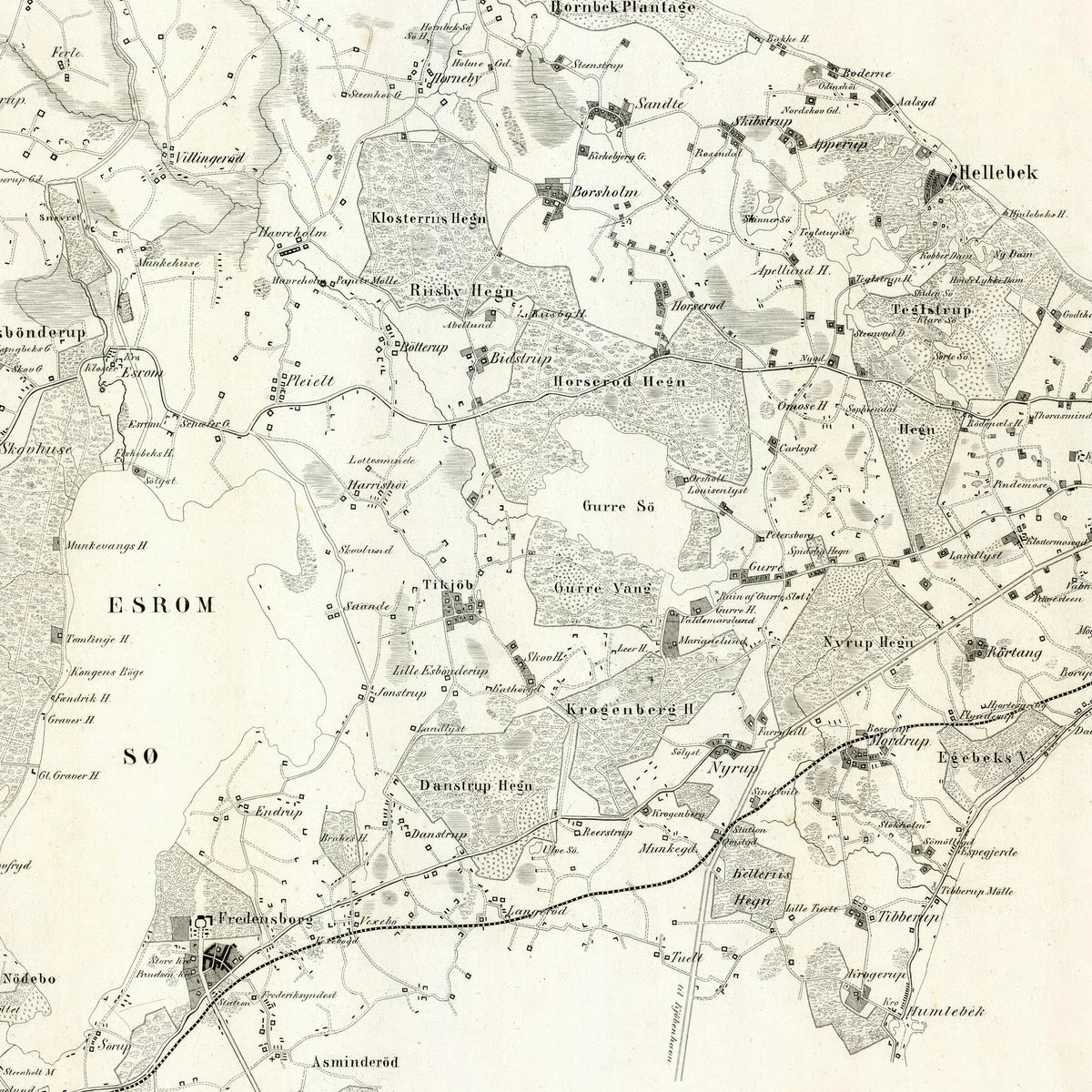 Helsingør & Omegn 1862 - Bykort af Hartz – billede 4