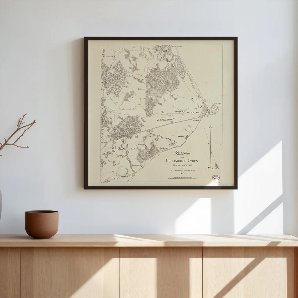 Helsingør Omegn 1823 - Skeletkort – billede 3