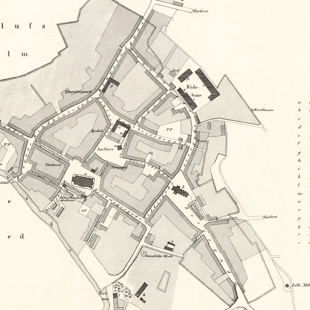 Næstved By 1859 - Historisk bykort – billede 4