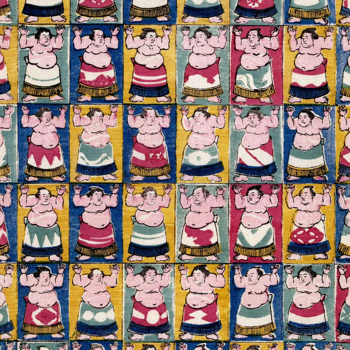 Sumo Wrestlere 1852 - Japansk plakat – billede 4