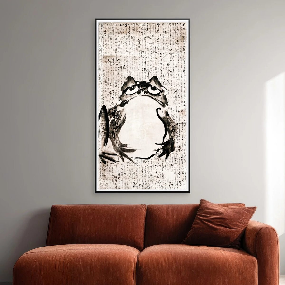 Japansk Frø 1800-tallet - Getsuju - 50×91 cm – billede 2