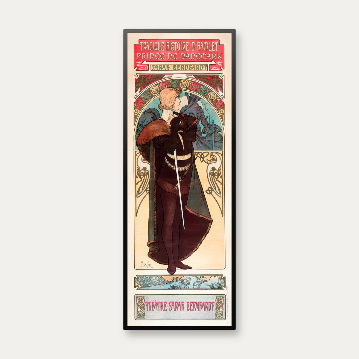 Hamlet 1899 - Den Danske Prins - 45×120 cm – billede 1