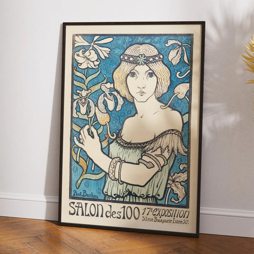 Salon des Cent Kvinde 1895 - Plakat – billede 2