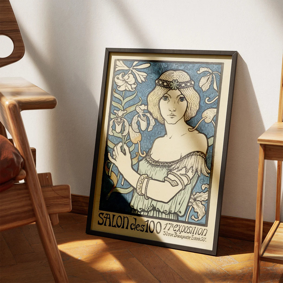 Salon des Cent Kvinde 1895 - Plakat – billede 3