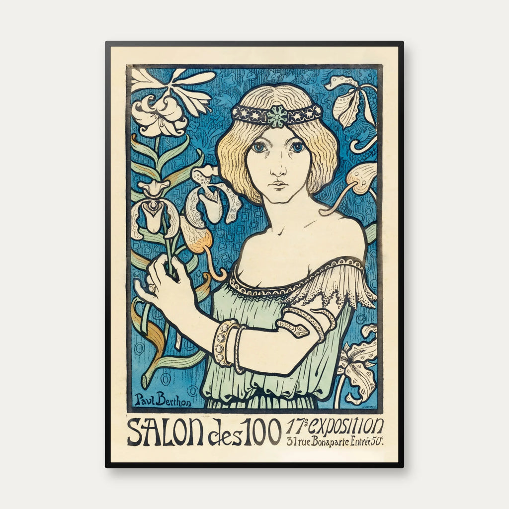 Salon des Cent Kvinde 1895 - Plakat – billede 1