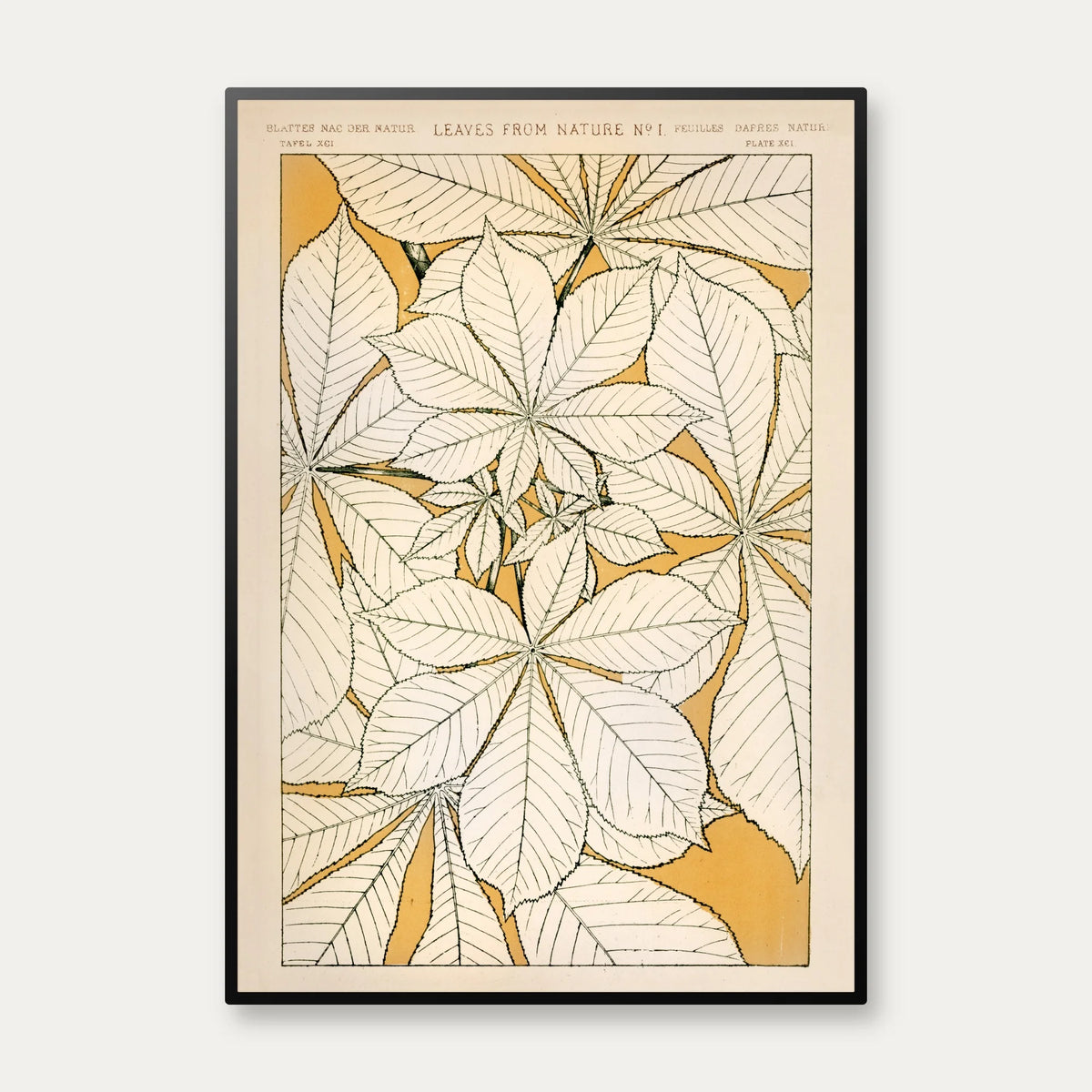Planter i gul IV 1856 - Plakat – billede 1
