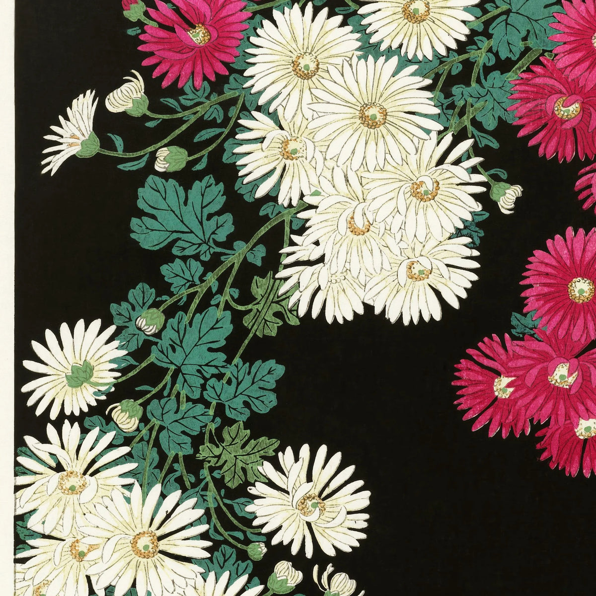 Krysanthemum 1930 - Ohara Koson - Plakat – billede 4