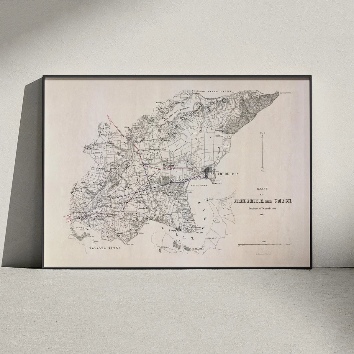 Fredericia og omegn 1864 - Militærkort – billede 3