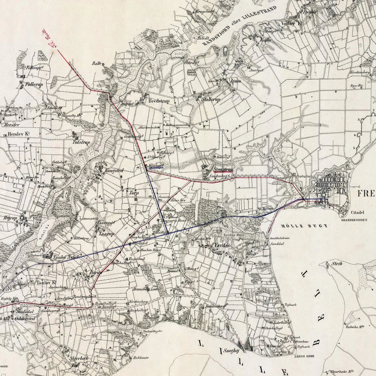 Fredericia og omegn 1864 - Militærkort – billede 4