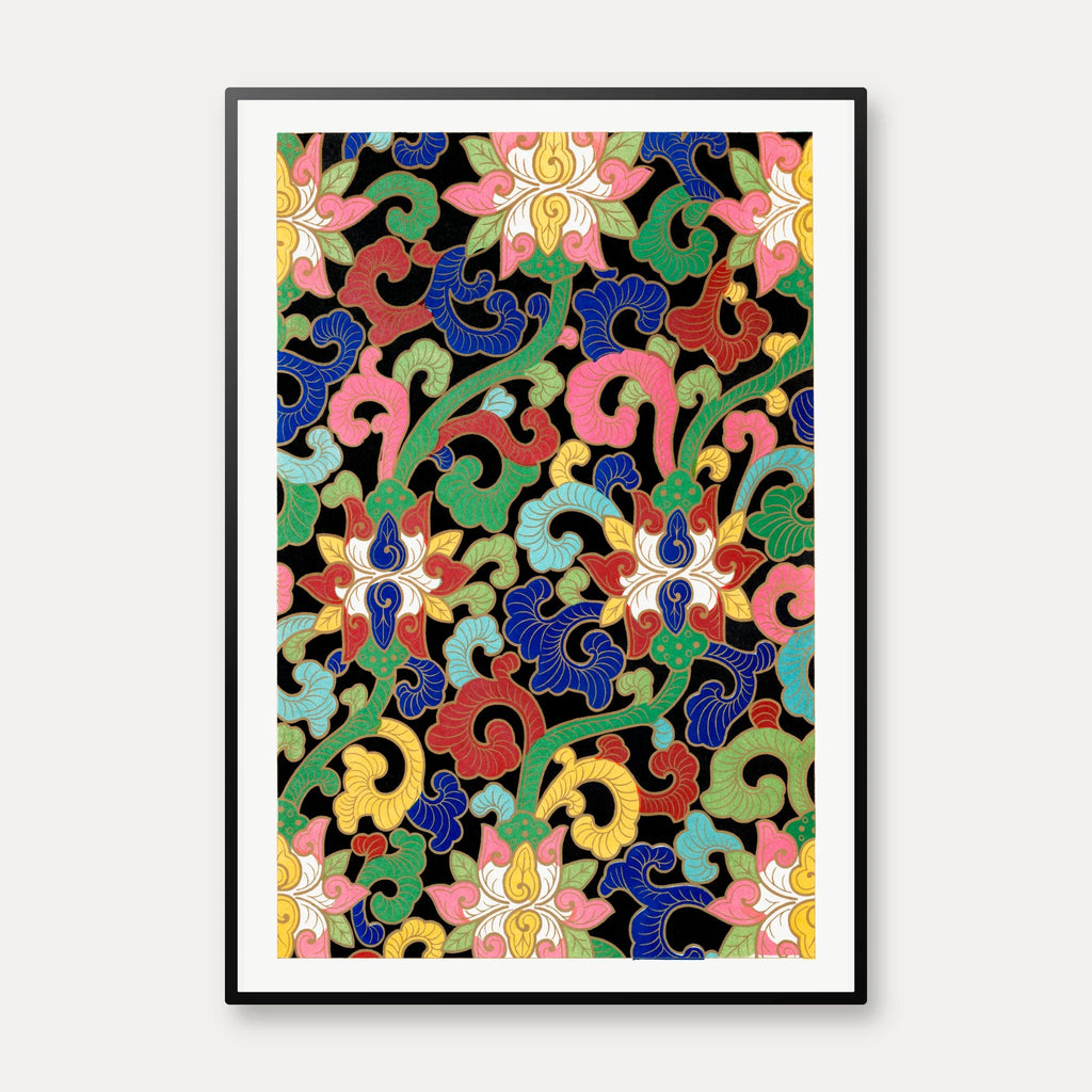 Blomster II, Kinesisk mønster 1867 - Plakat – billede 1