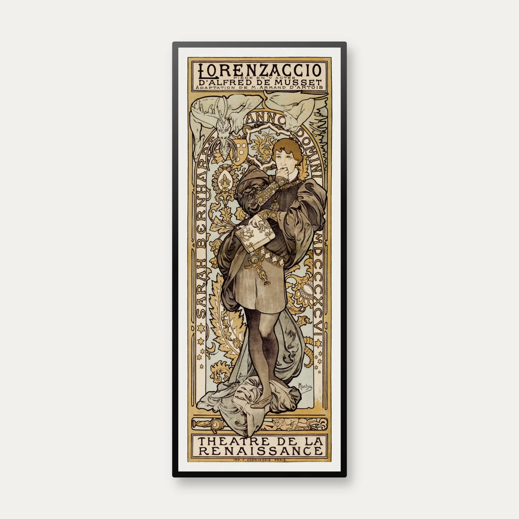 Lorenzaccio 1890 - Art Nouveau - 45×112 cm – billede 1