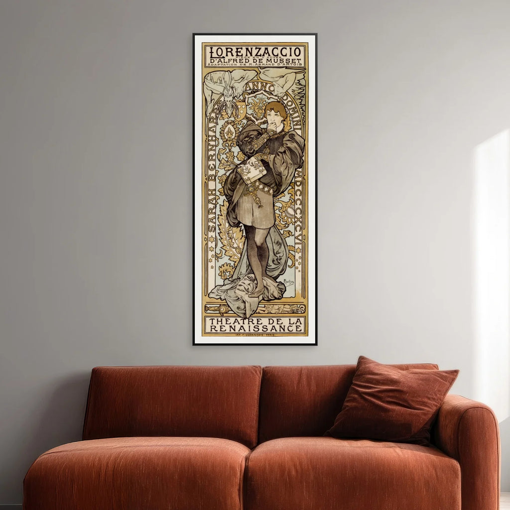 Lorenzaccio 1890 - Art Nouveau - 45×112 cm – billede 2