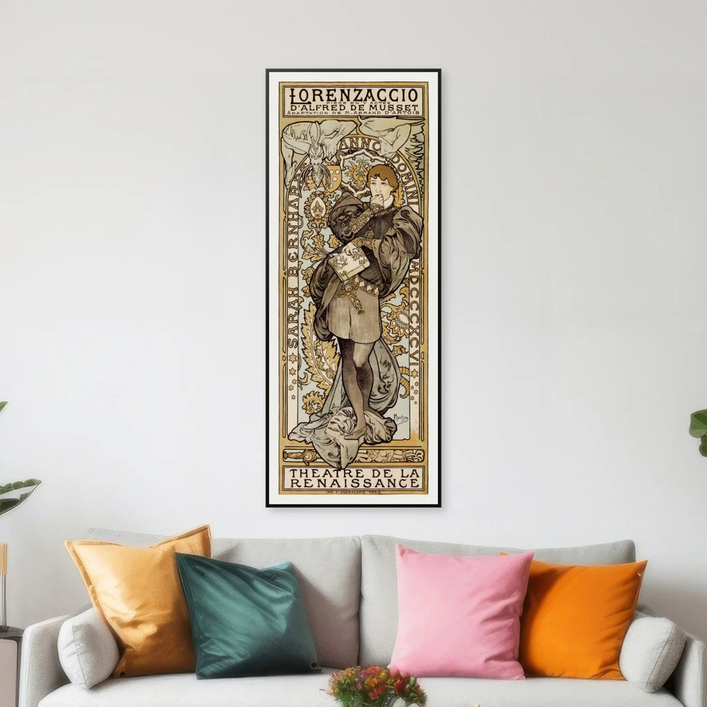 Lorenzaccio 1890 - Art Nouveau - 45×112 cm – billede 3