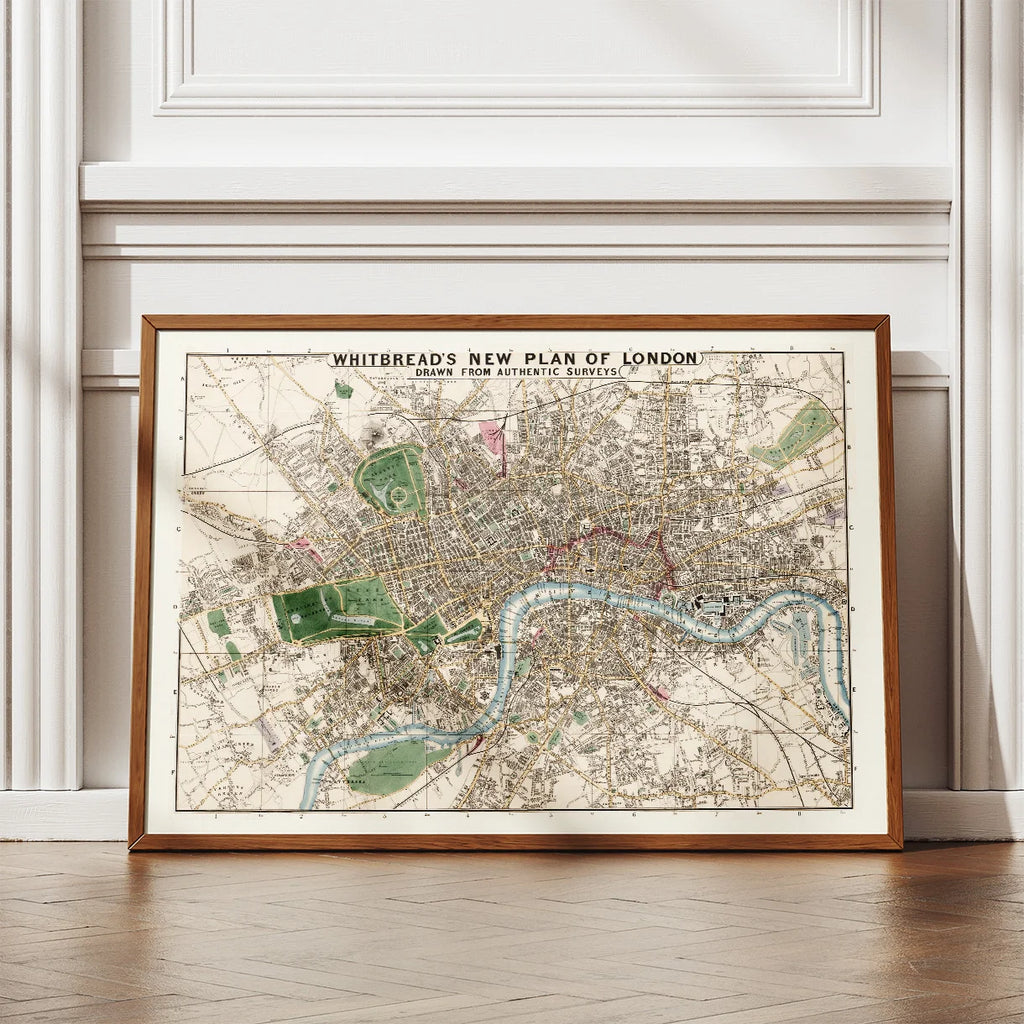 Plan over London 1853 - Bykort – billede 2