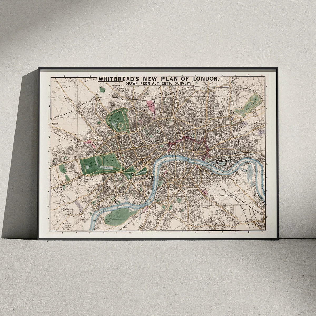 Plan over London 1853 - Bykort – billede 3