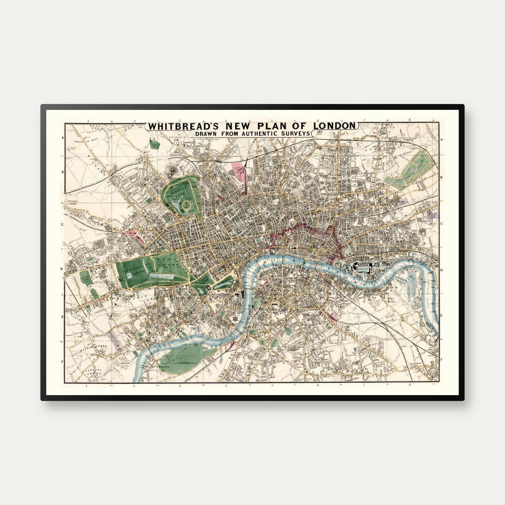 Plan over London 1853 - Bykort – billede 1